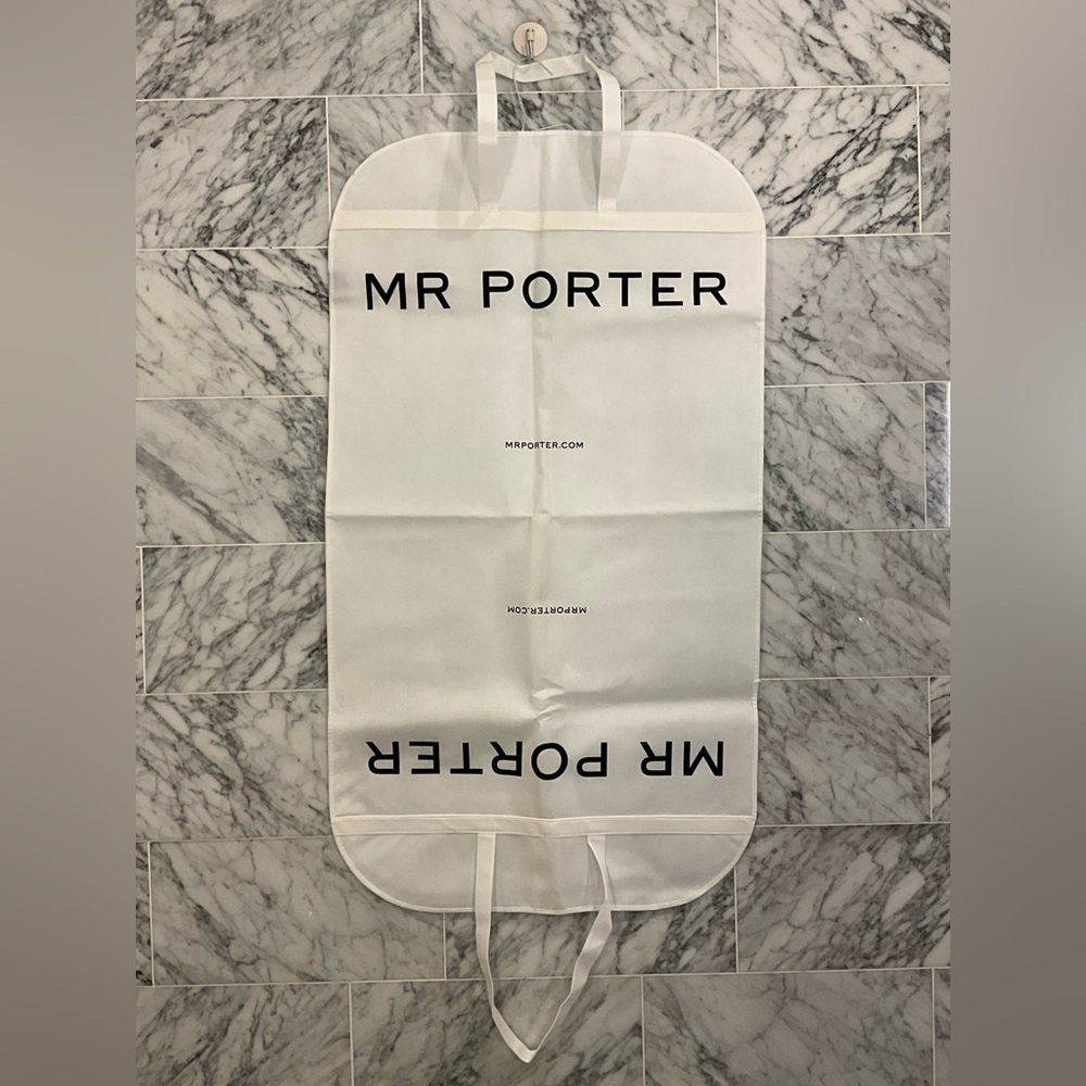 MR PORTER White Lightweight Fabric Garment Travel Bag Storage Bag - 42" x 23"